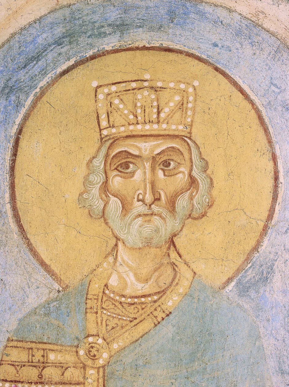 König David, 12. Jahrhundert von Ancient Russian frescos