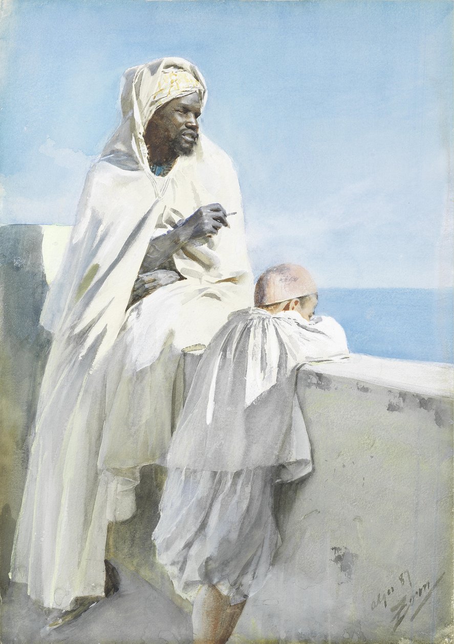 Mann und Junge in Algier von Anders Leonard Zorn