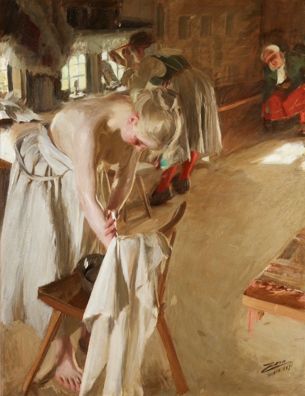 Sonntagmorgen von Anders Leonard Zorn