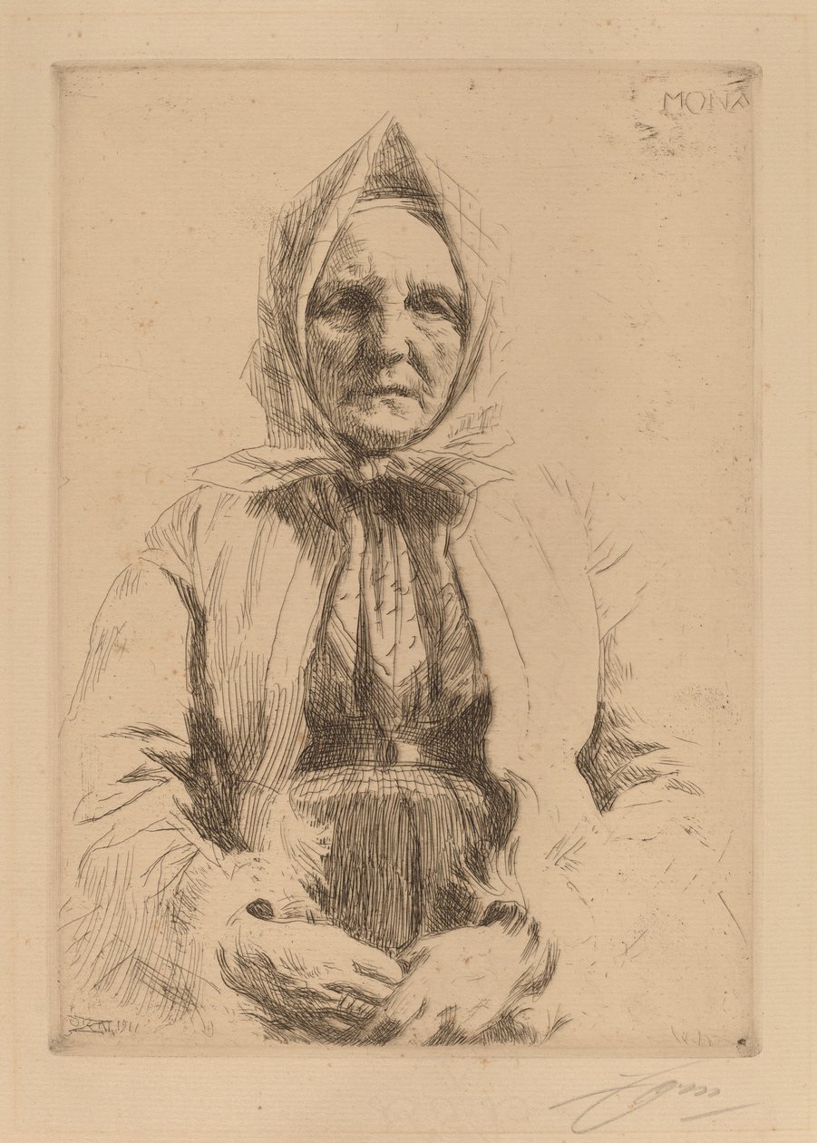 Mona, 1911 von Anders Leonard Zorn