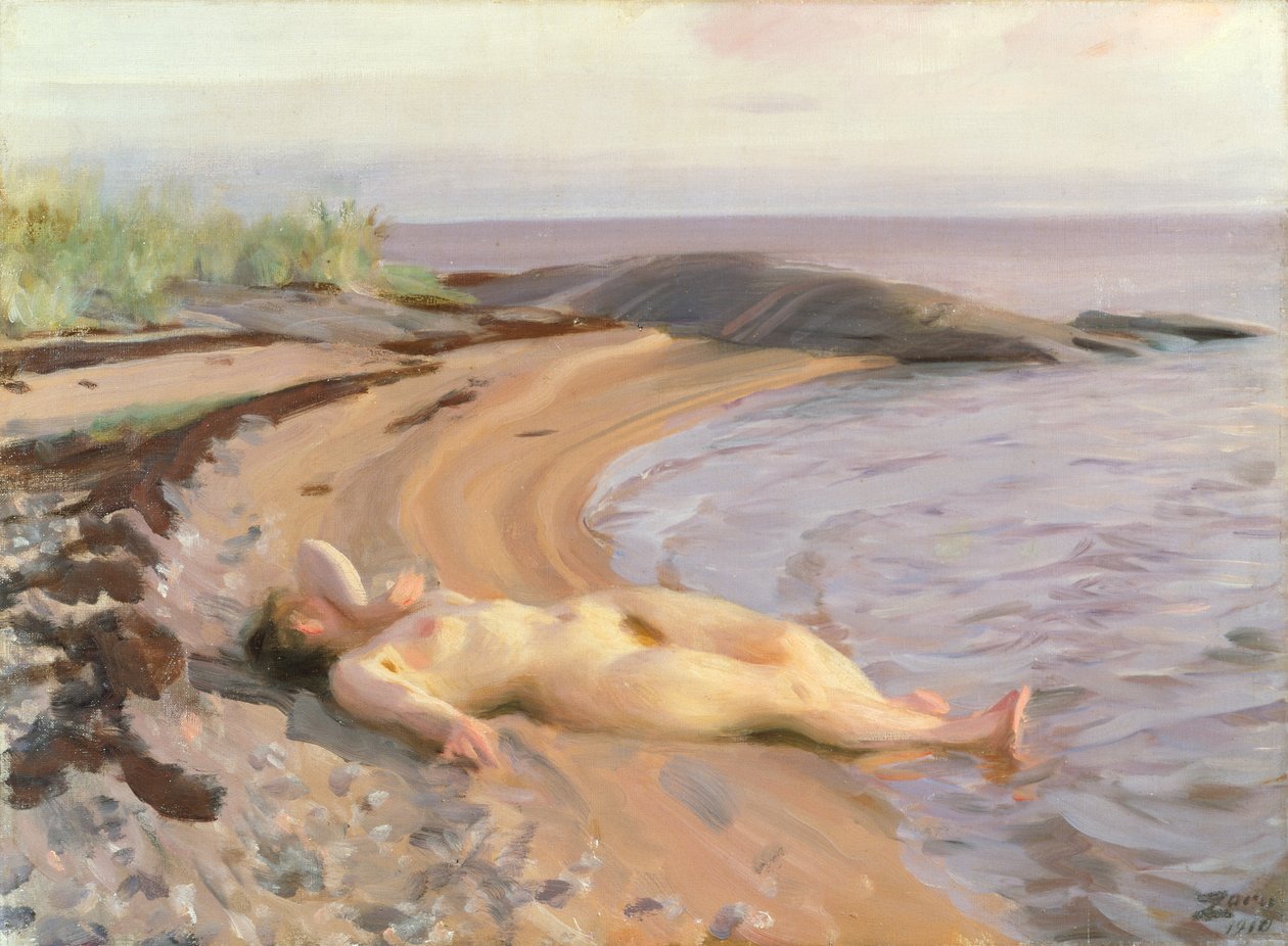 Am Strand von Anders Leonard Zorn