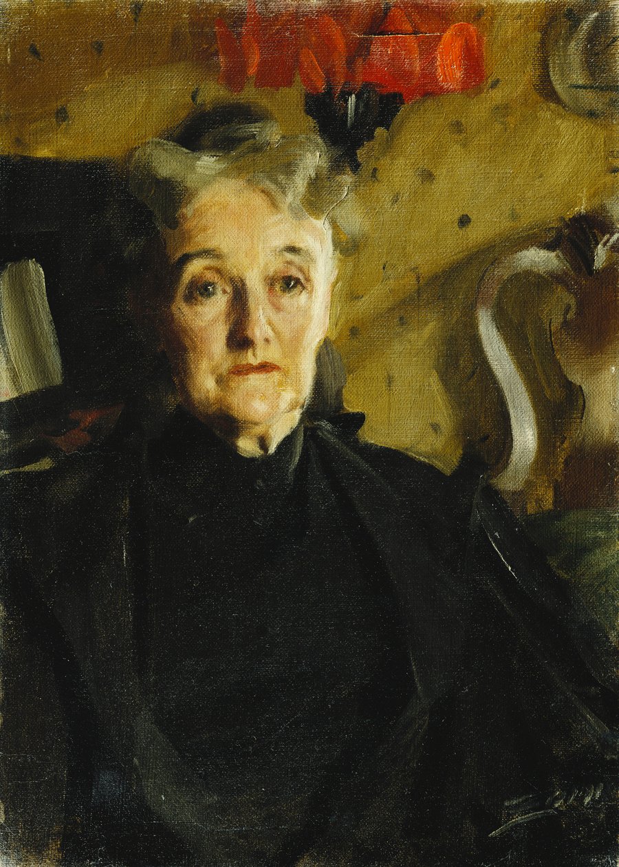 Porträt von Mrs. Hallowell von Anders Leonard Zorn