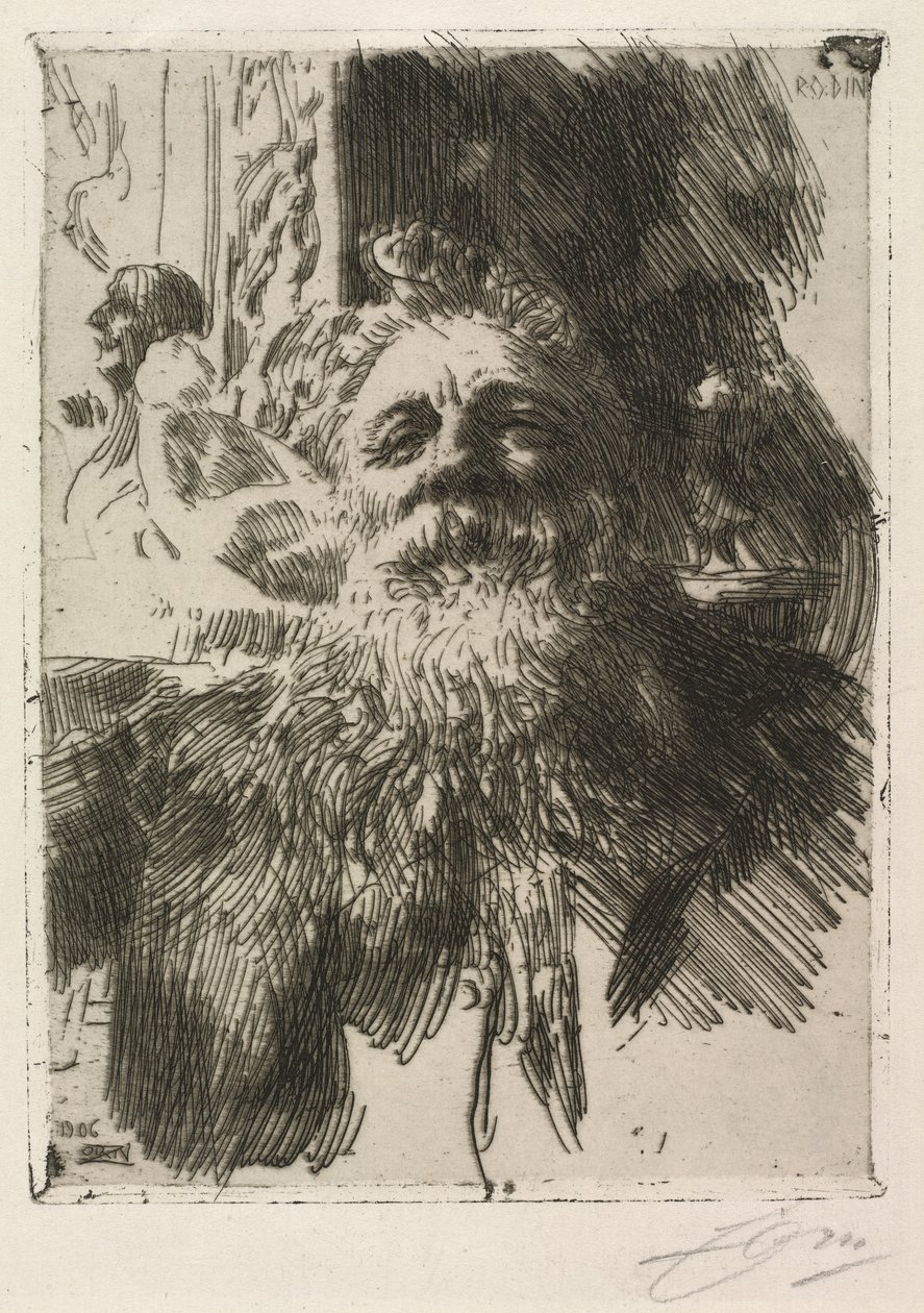 Auguste Rodin von Anders Leonard Zorn