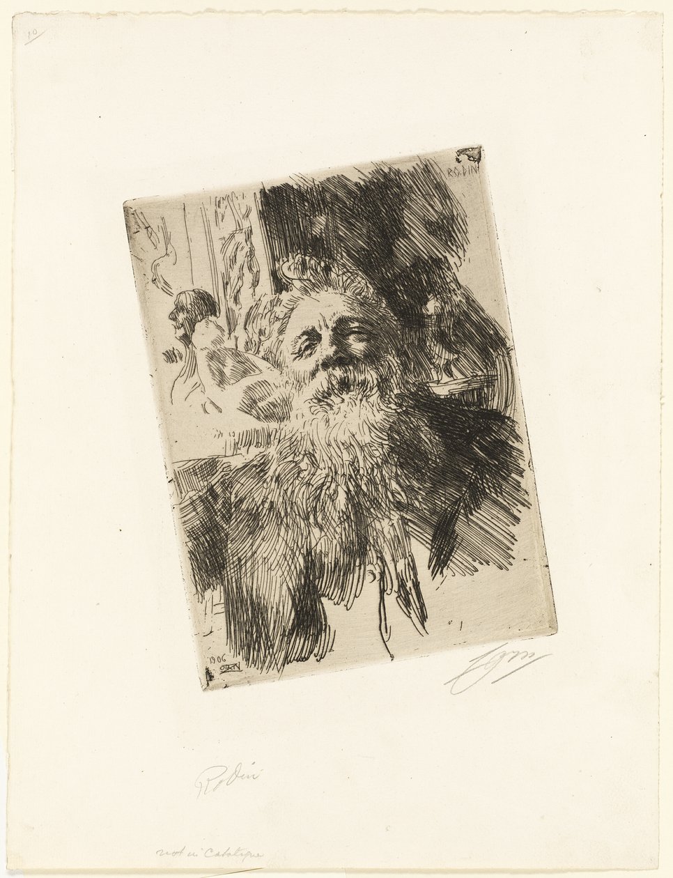 Auguste Rodin von Anders Leonard Zorn