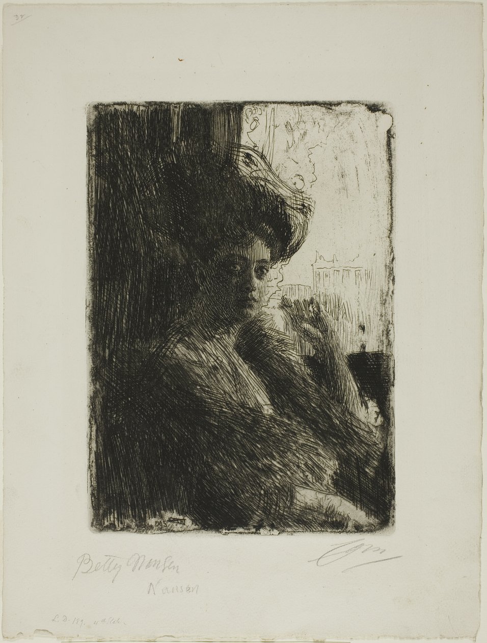 Betty Nansen von Anders Leonard Zorn