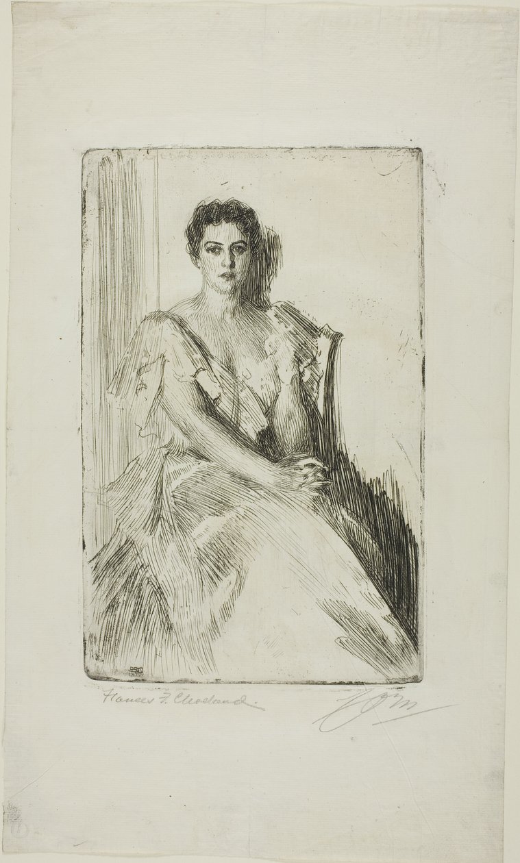 Mrs. Cleveland II von Anders Leonard Zorn