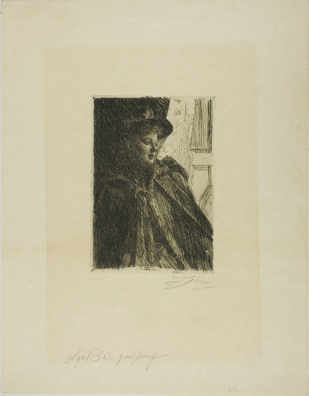 Olga Bratt von Anders Leonard Zorn