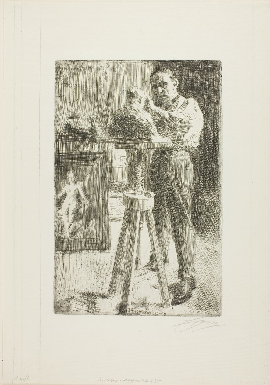 Prinz Paul Troubetzkoy I (Ganzfigur) von Anders Leonard Zorn