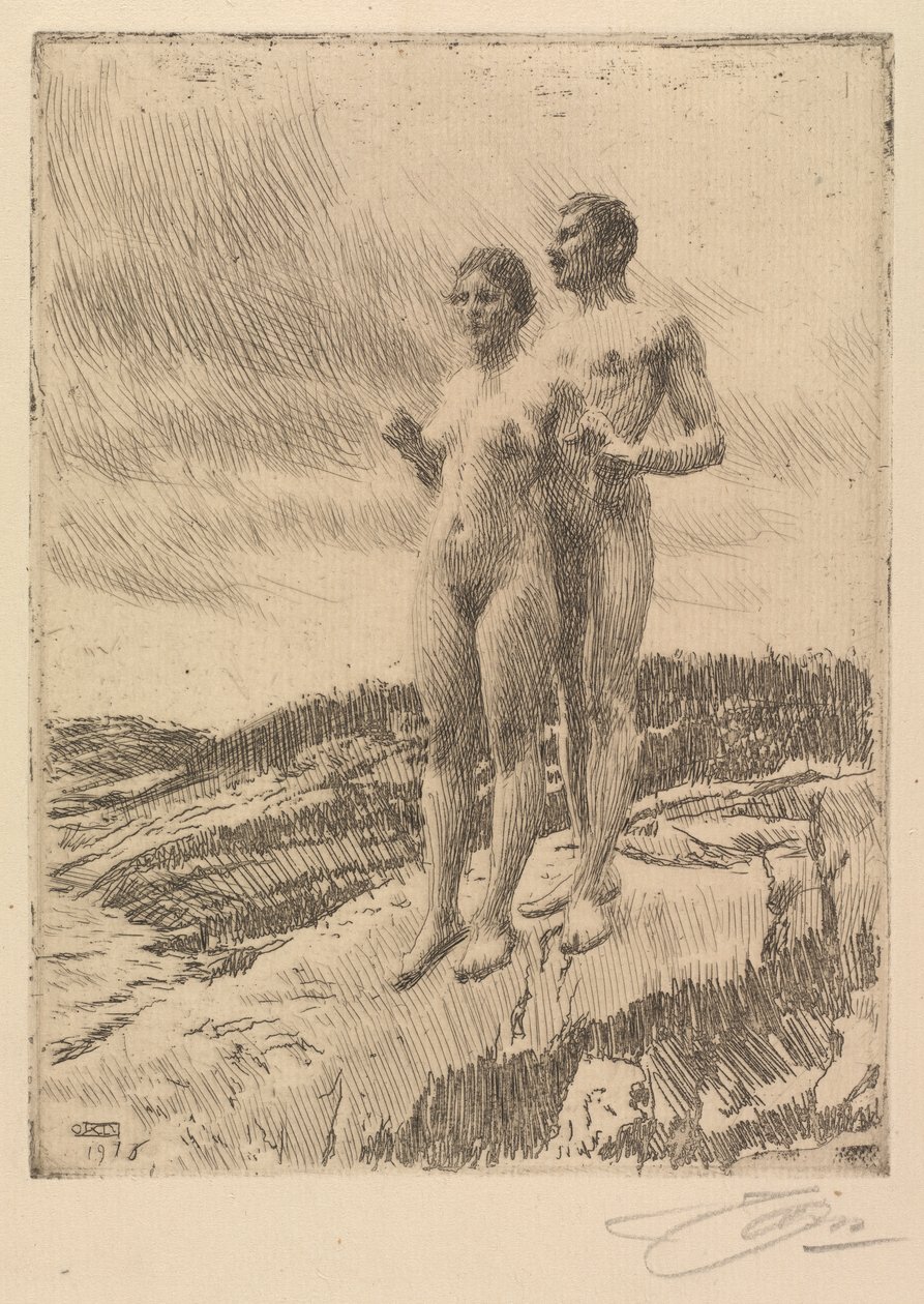 Die Zwei von Anders Leonard Zorn