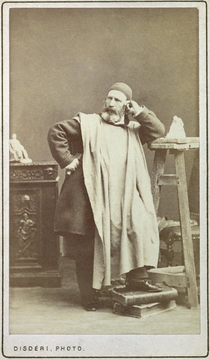 Jean-Baptiste Carpeaux (1827-75) von Andre Adolphe Eugene Disderi