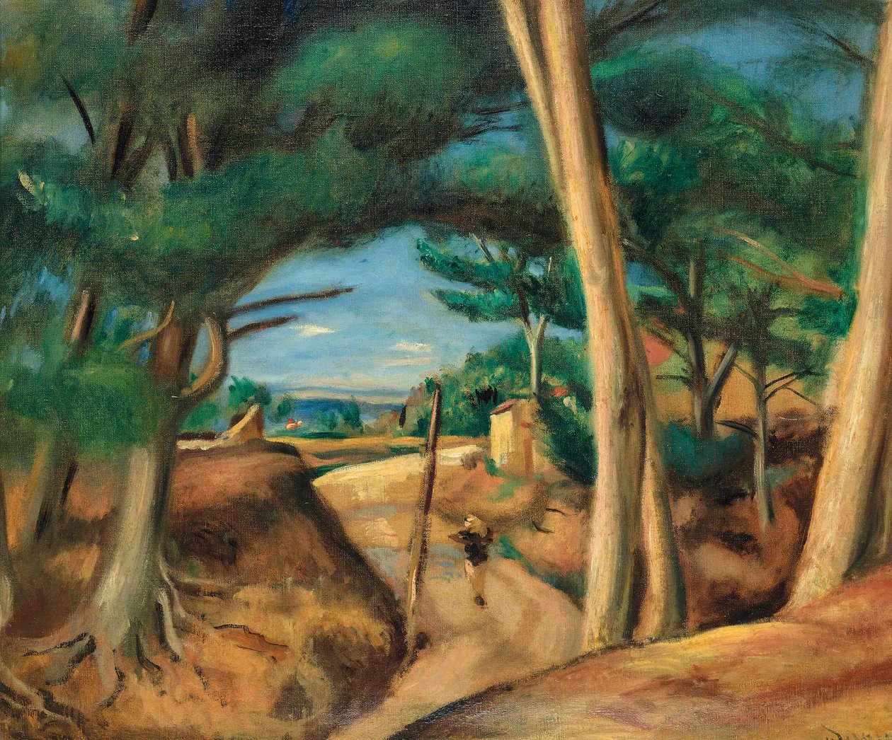 Belebter Weg bei Lecques von Andre Derain