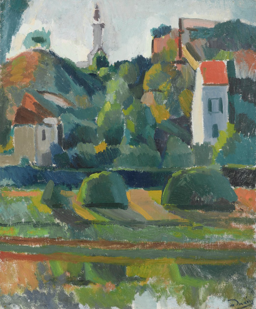 Der Fluss bei Montreuil-sur-Mer von Andre Derain