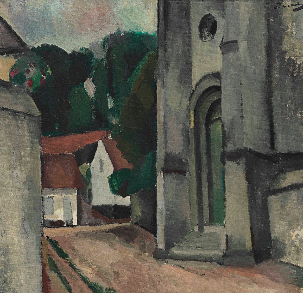 Die Kirche von Crécy-en-Brie von Andre Derain