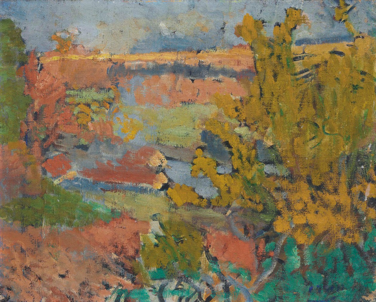 Landschaft in der Umgebung von Chatou von Andre Derain