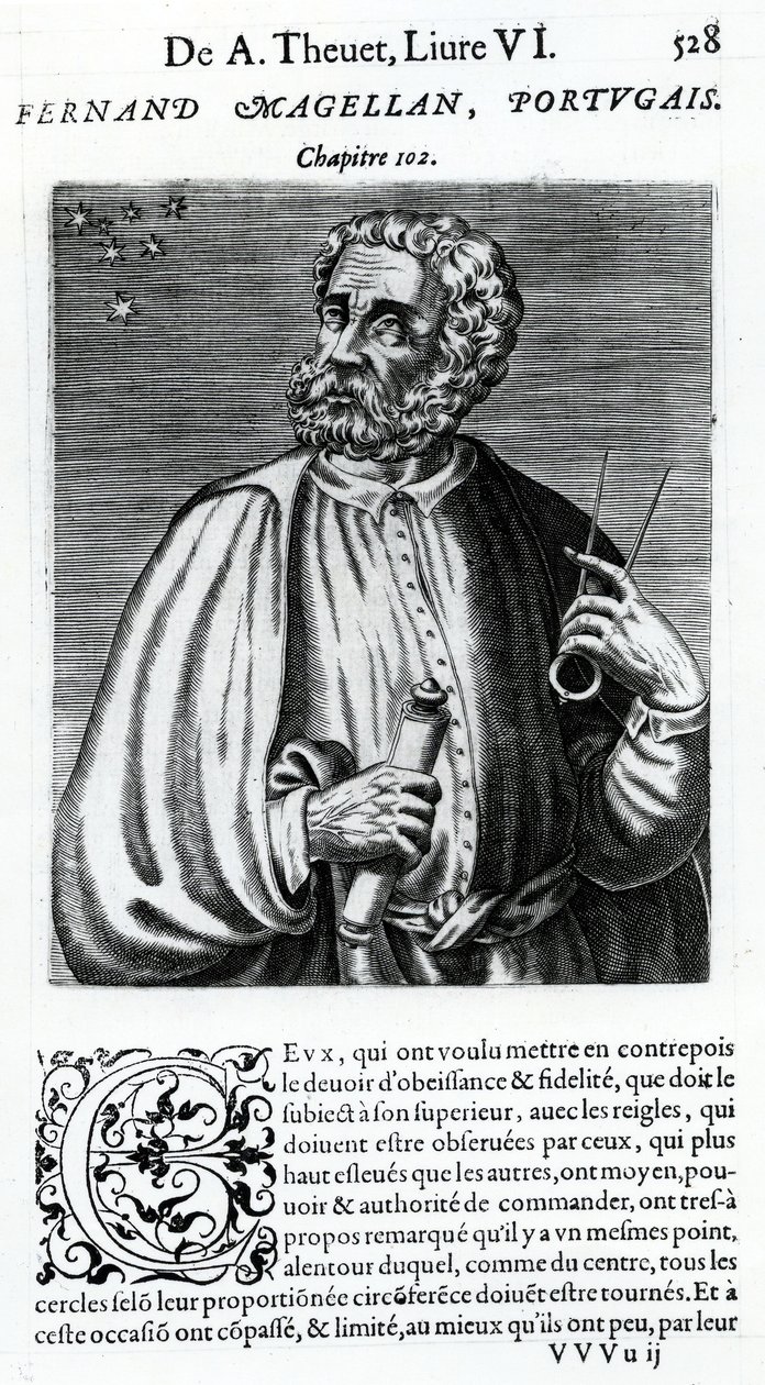 Ferdinand Magellan, 16. Jahrhundert von Andre Thevet