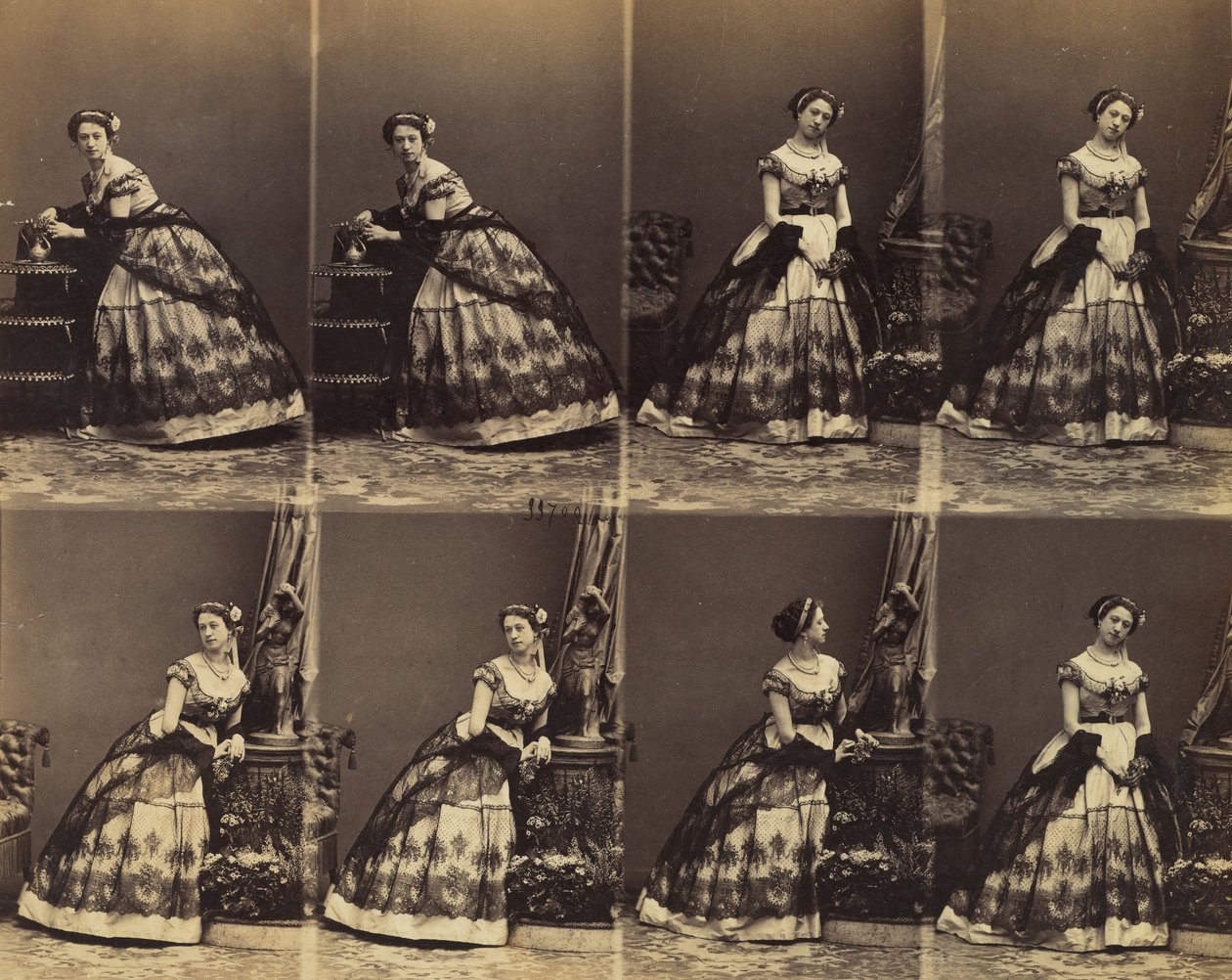 Clara Silvois, 1861 von Andre Adolphe Eugene Disderi