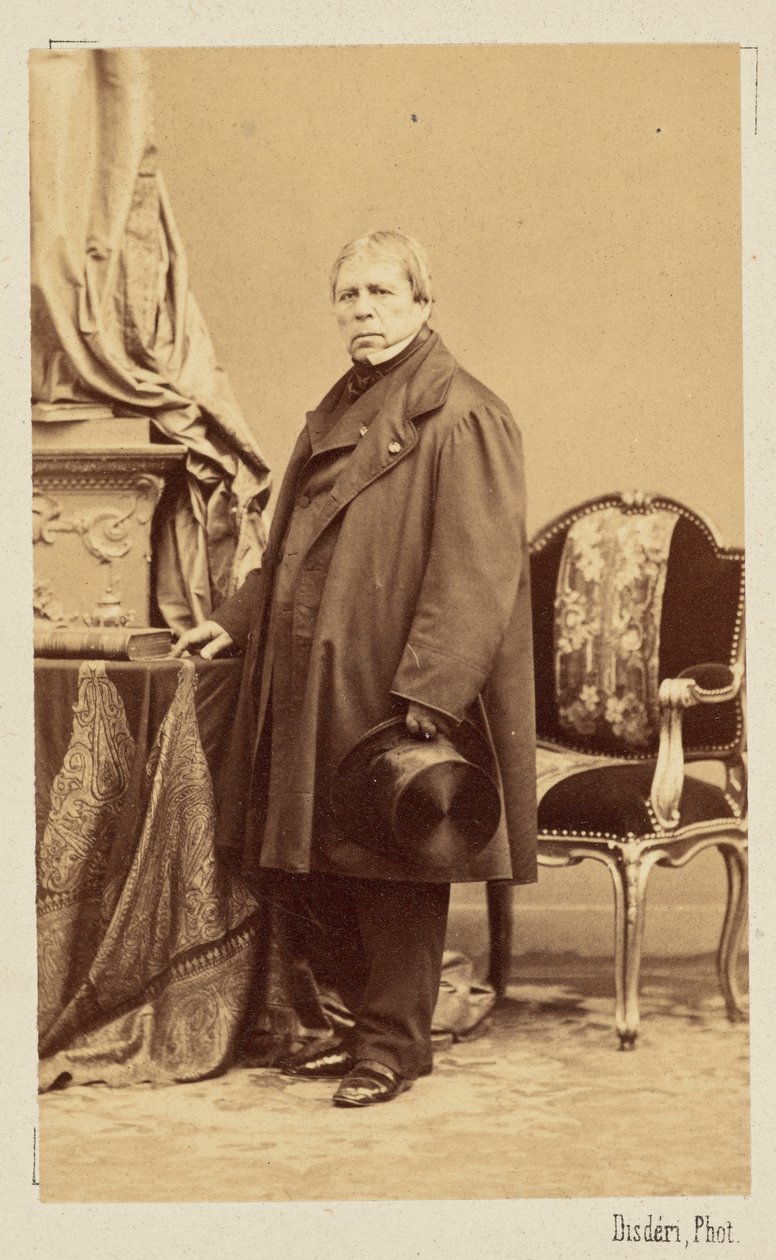Jean-Auguste-Dominique Ingres, ca. 1860 von Andre Adolphe Eugene Disderi