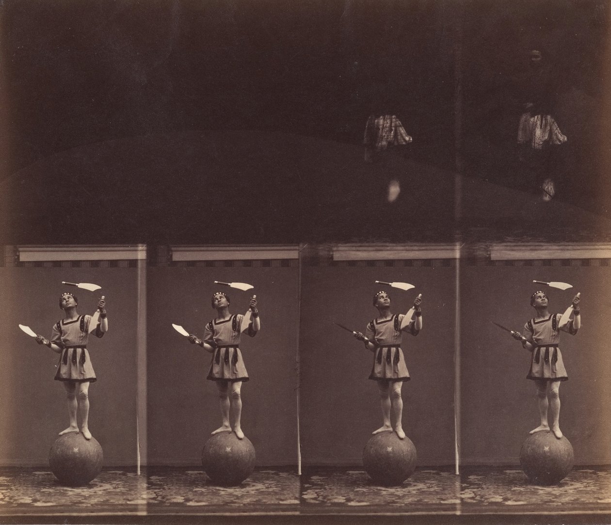 Der Jongleur Manoel, 1861 von Andre Adolphe Eugene Disderi