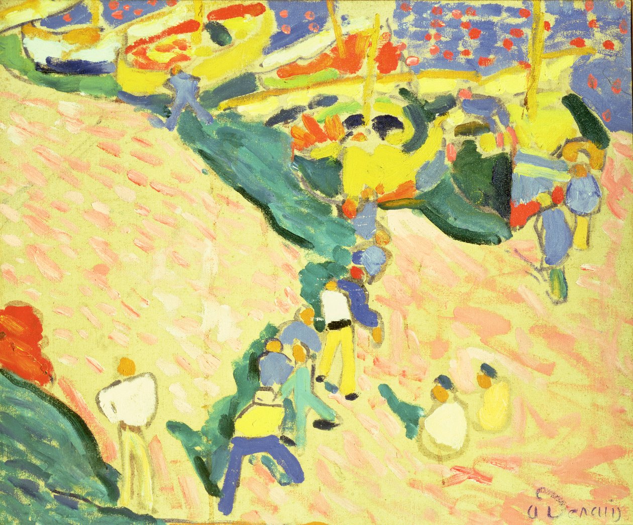 Fischer in Collioure von Andre Derain