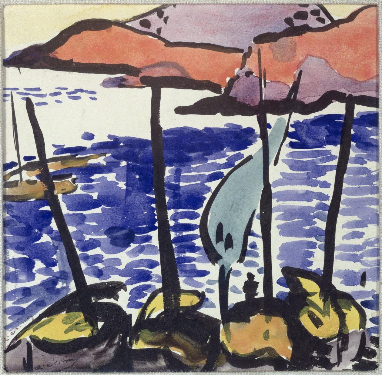 Fischerboote in Collioure von Andre Derain