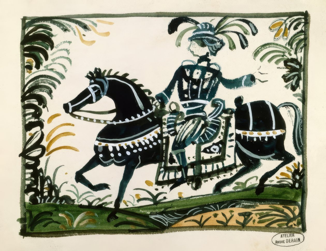Reiter mit Feder von Andre Derain