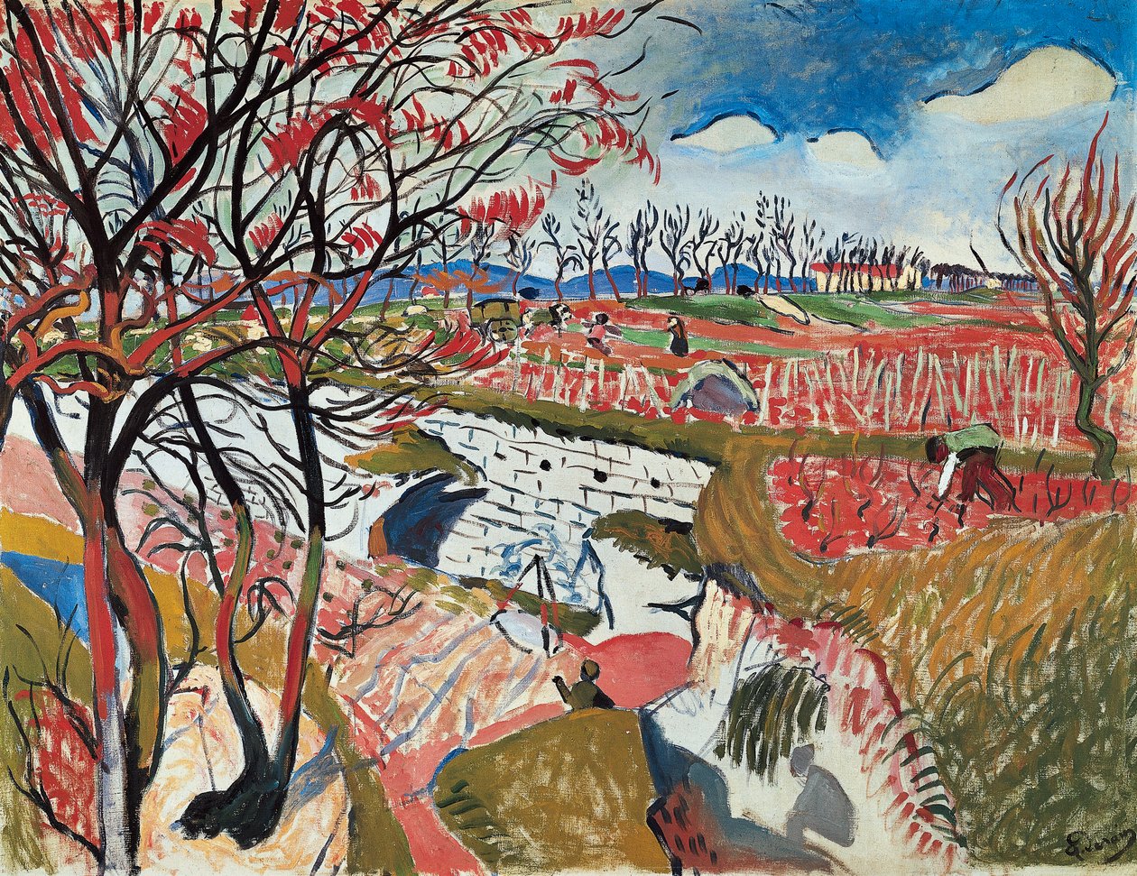 Weinberg im Frühling von Andre Derain