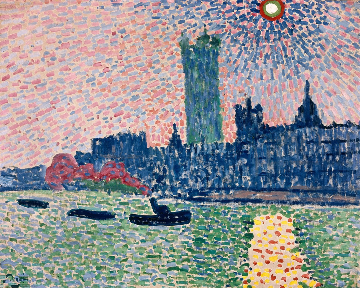 Westminster von der Südbank, London von Andre Derain