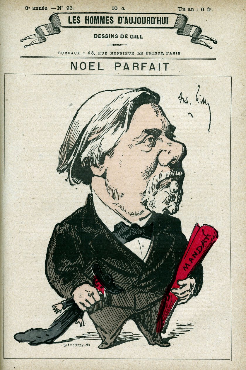 Porträt von Noel Parfait von Andre Gill