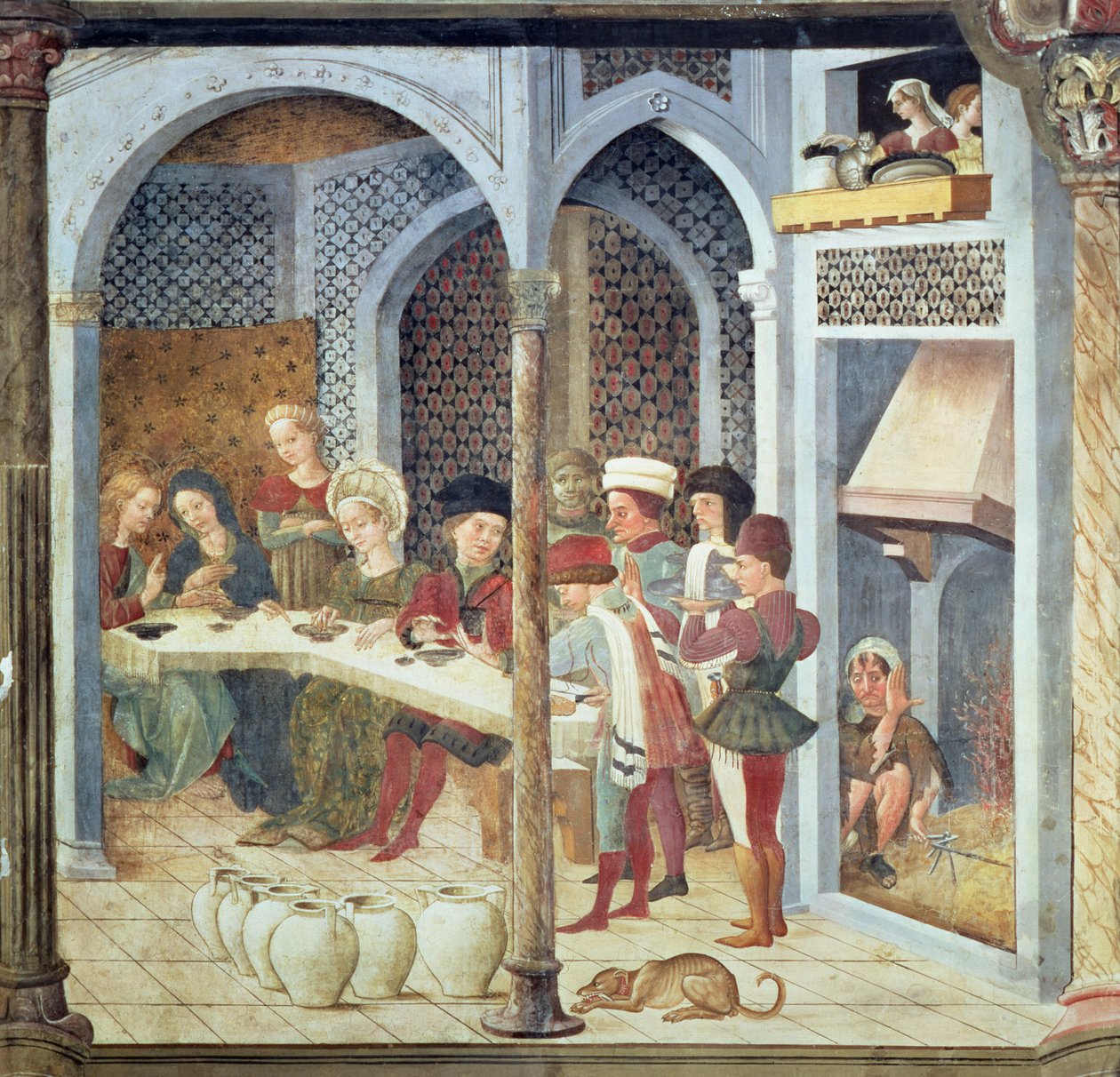 Die Hochzeit zu Kana, 1470 von Andrea Delitio