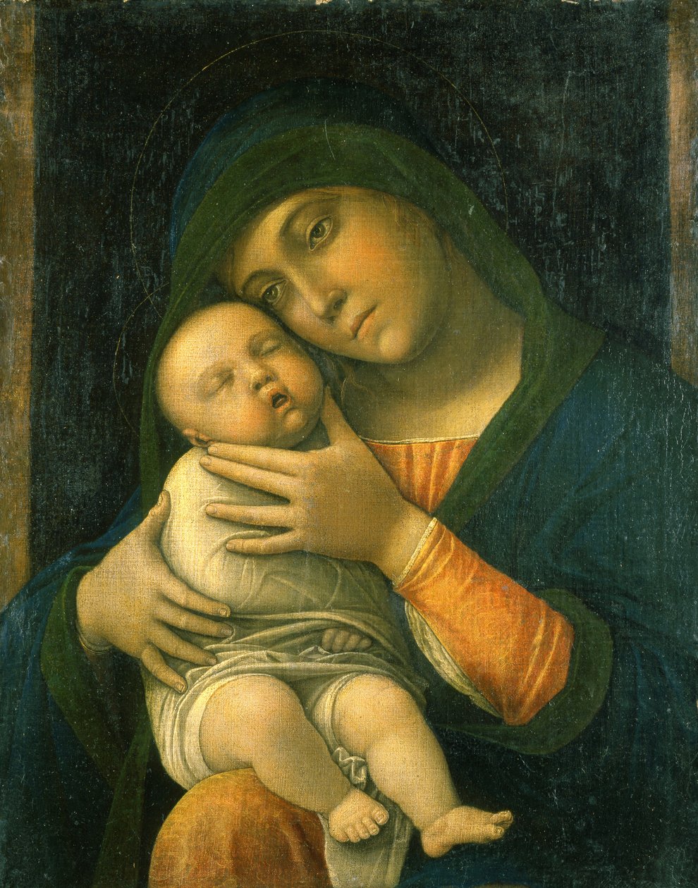 Die Jungfrau und das Kind von Andrea Mantegna