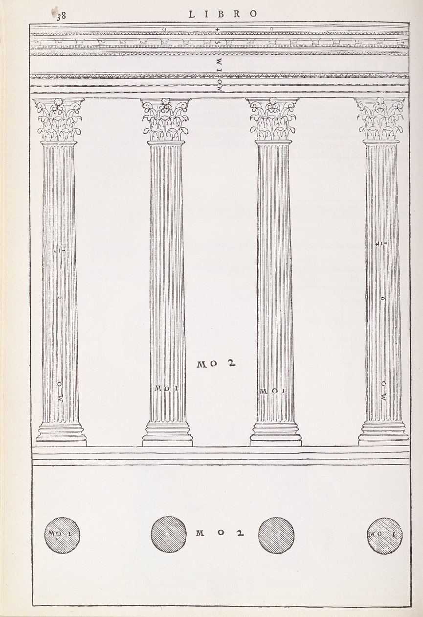 Der korinthische Orden, Illustration aus einer Faksimileausgabe von 
