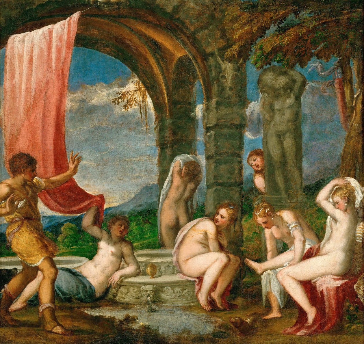Diana und Actaeon von Andrea Schiavone