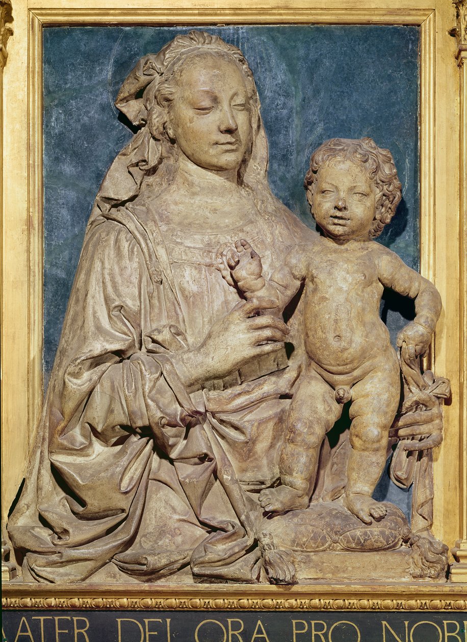 Madonna mit Kind, ca. 1470 von Andrea del Verrocchio