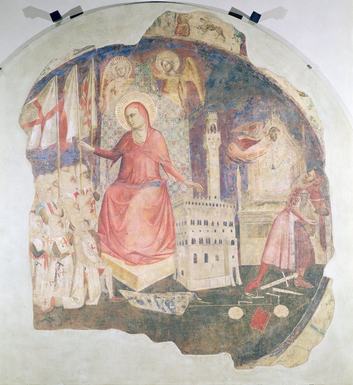 Die Vertreibung des Herzogs von Athen aus Florenz von Andrea di Cione Orcagna