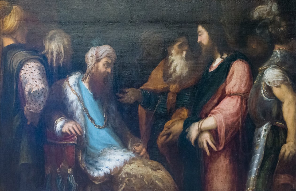 Jesus vor Herodes von Andrea Schiavone