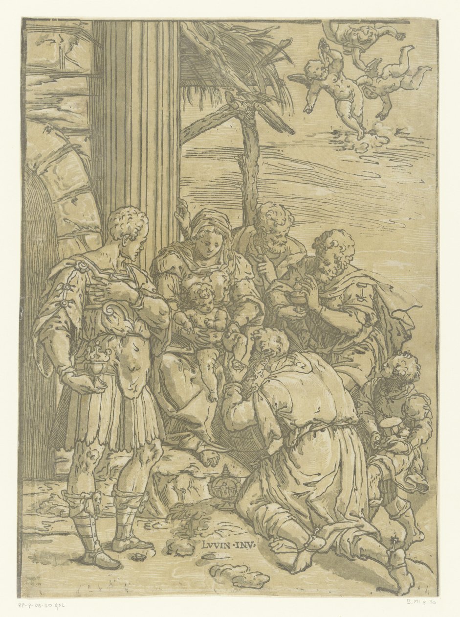 Anbetung durch die Könige von Andrea Andreani