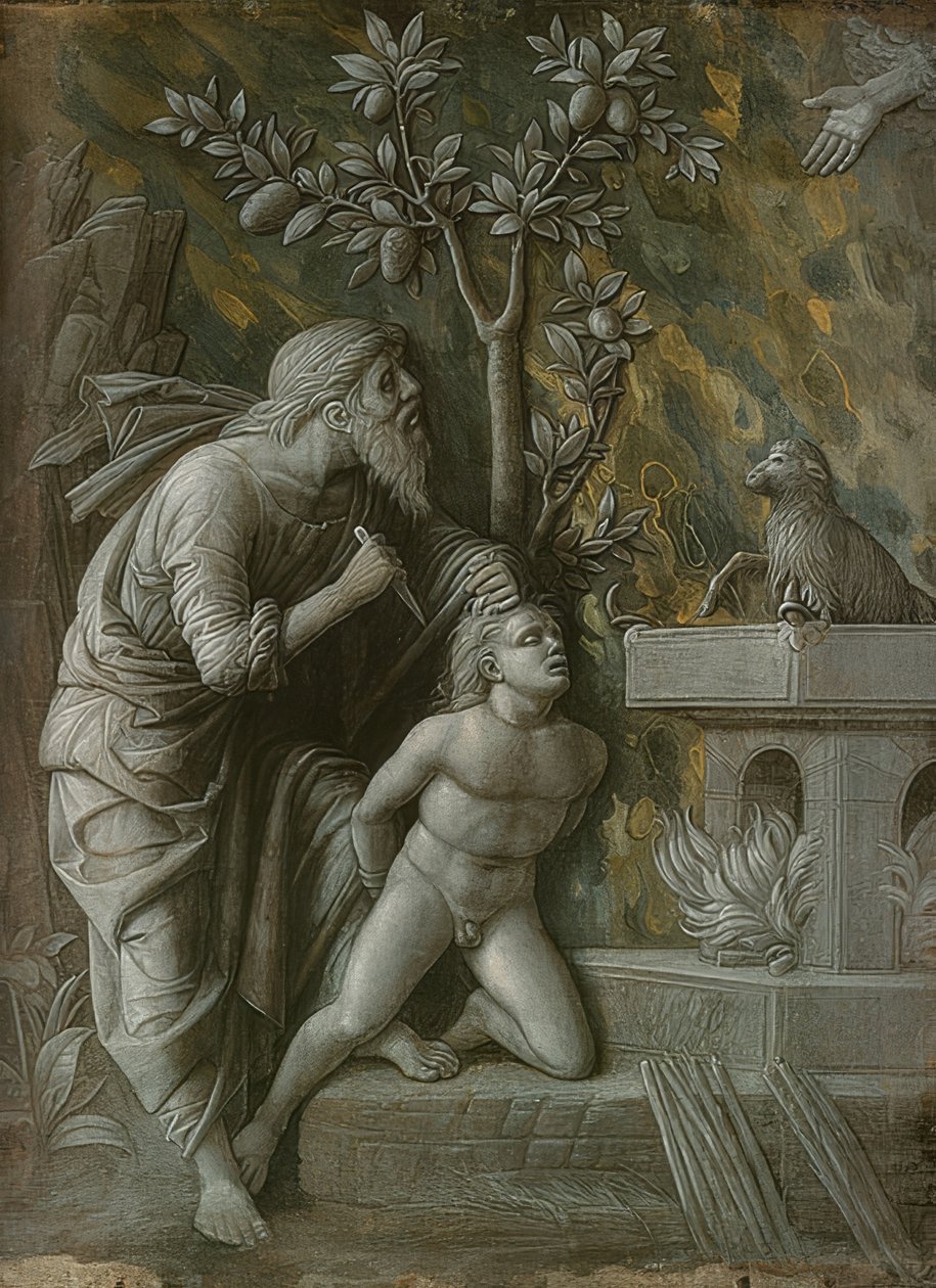 Die Opferung Isaaks von Andrea Mantegna