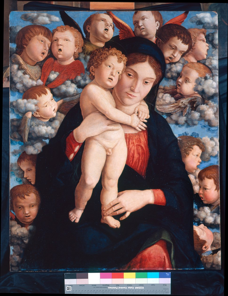 Madonna mit Kind und Chor der Cherubim von Andrea Mantegna