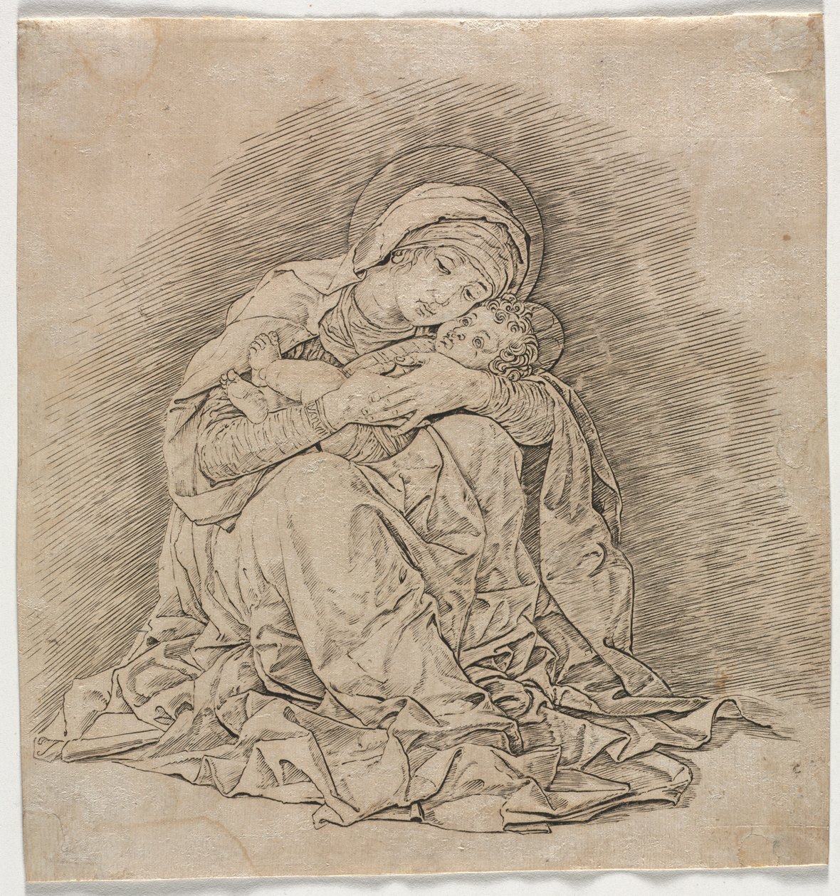 Jungfrau und Kind von Andrea Mantegna