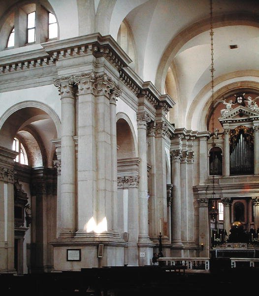 Innenansicht des Kirchenschiffs, 1566-80 von Andrea Palladio