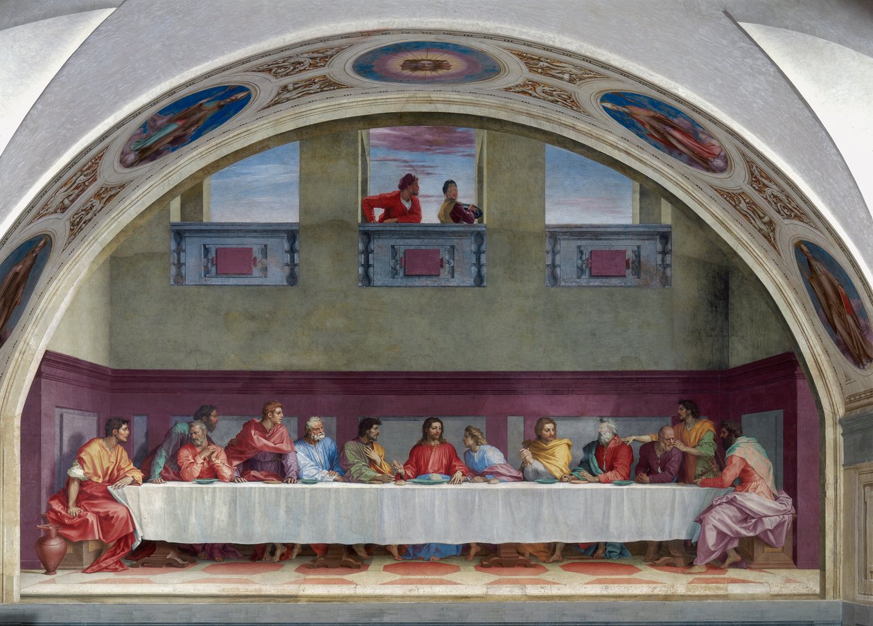 Das letzte Abendmahl von Andrea del Sarto