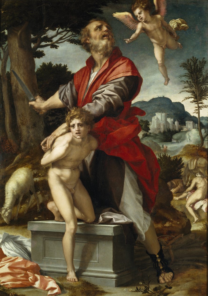 Die Opferung Isaaks von Andrea del Sarto