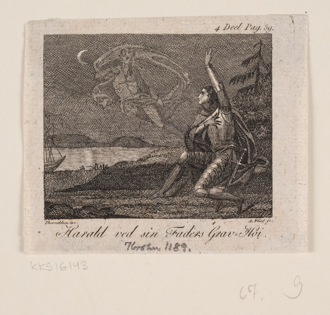 Harald am Grab seines Vaters von Andreas Flint