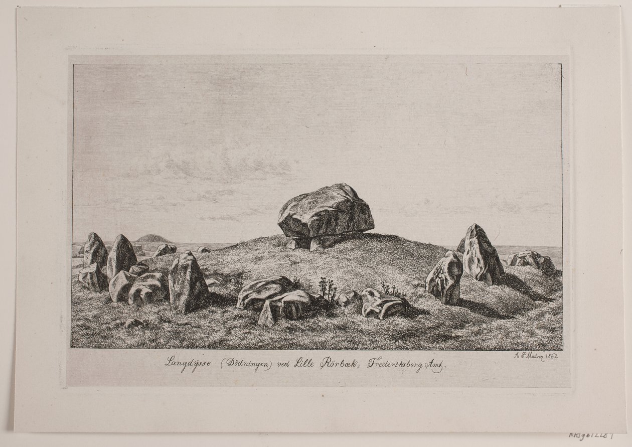 Langdysse bei Lille Rørbæk von Andreas Peter Madsen