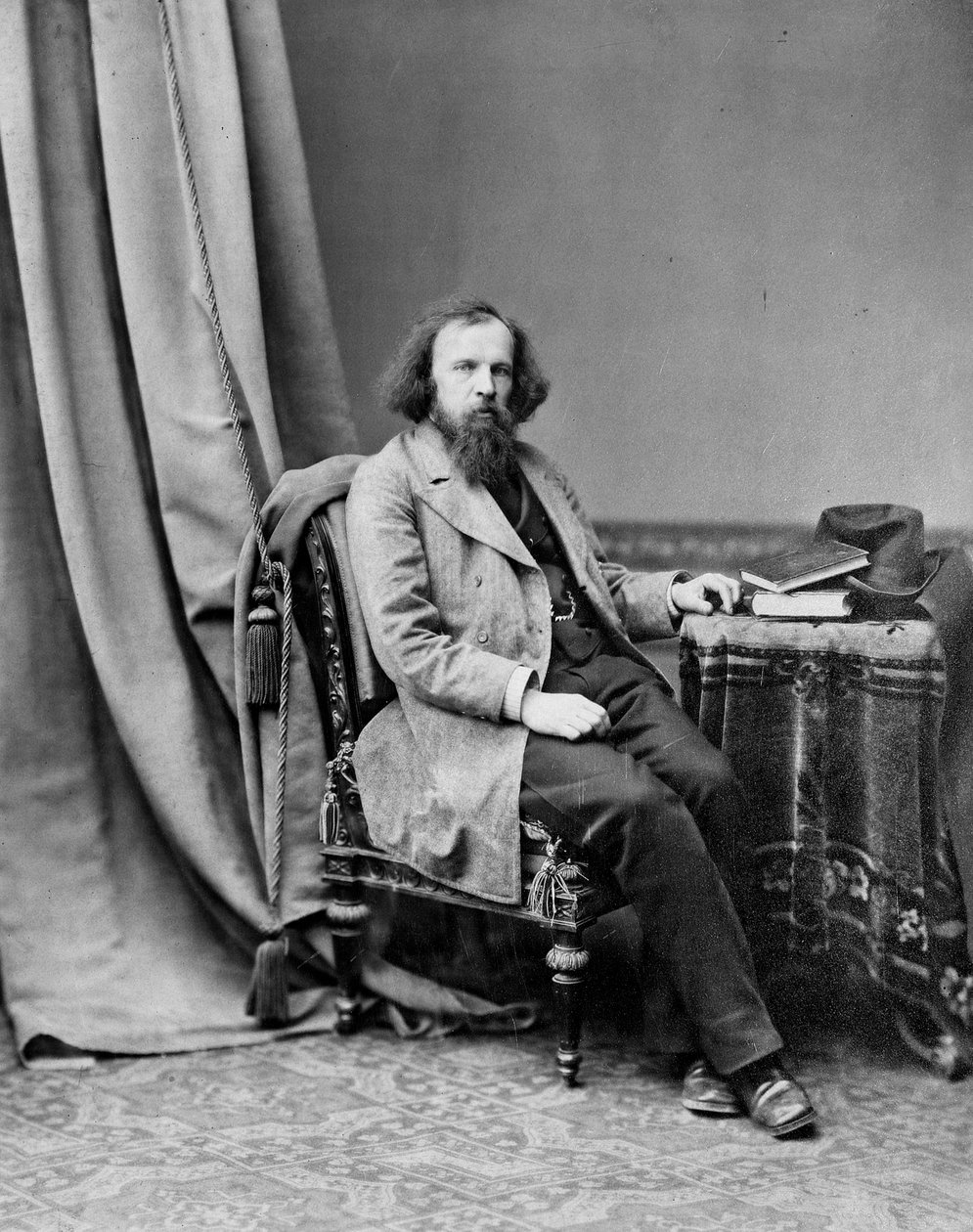 Dmitri Mendelejew, russischer Chemiker, ca. 1880-1882 von Andrei Osipovich Karelin