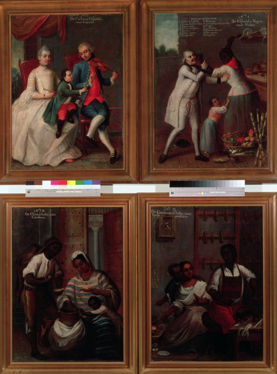 Vier verschiedene ethnische Gruppen von Andres de Islas