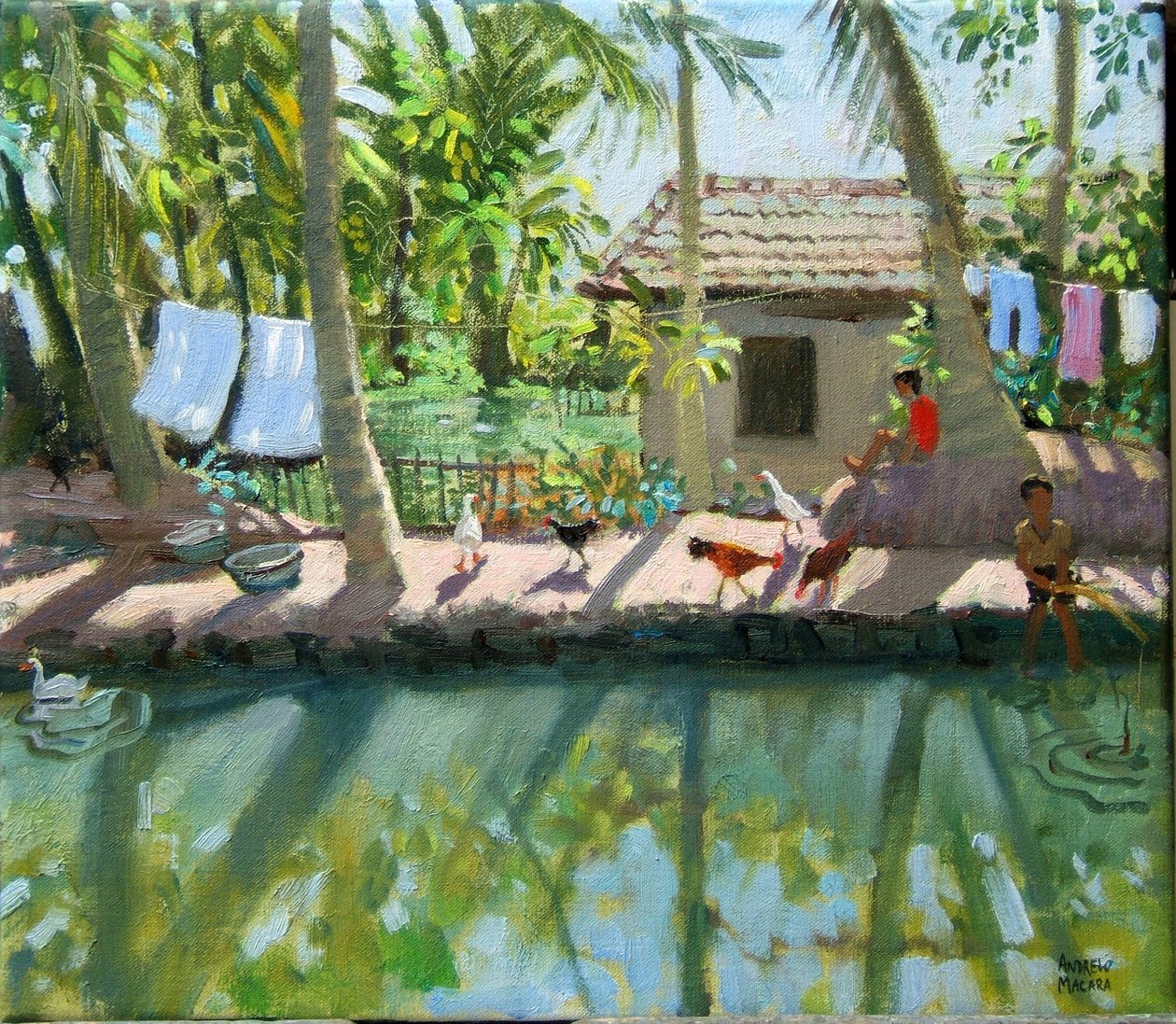 Backwaters, Indien von Andrew Macara