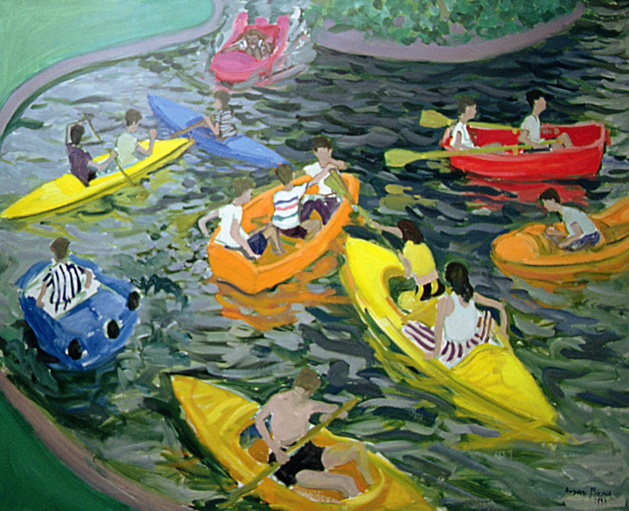 Kanus, Wickstead Park von Andrew Macara