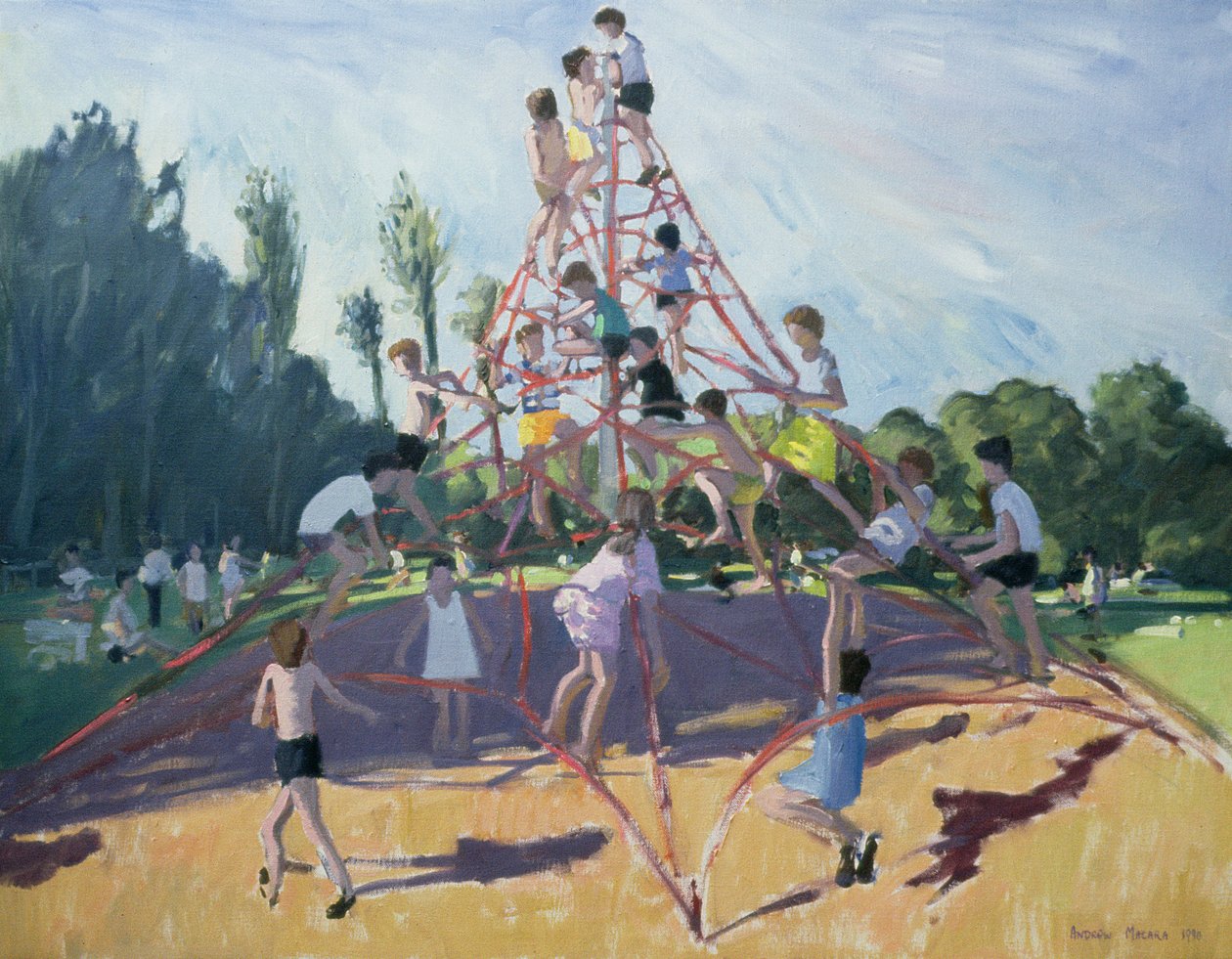 Mundy Spielplatz, Markeaton; Derby, 1990 von Andrew Macara