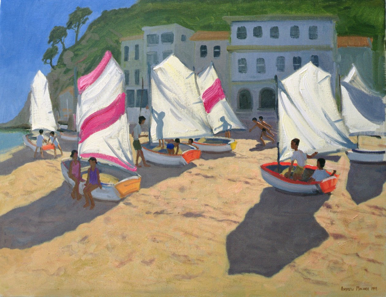 Segelboote, Costa Brava, 1999 von Andrew Macara